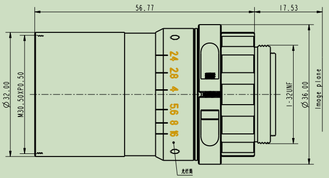 1.1″ Industrial Lens HR10M16A 1.1″ Industrial Lens HR10M16A