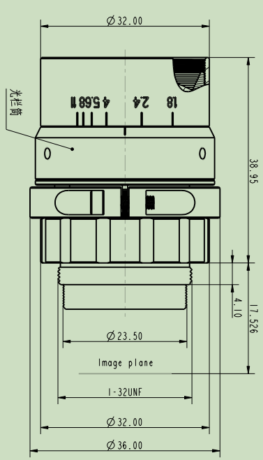 1.1″ Industrial Lens HR10M35A