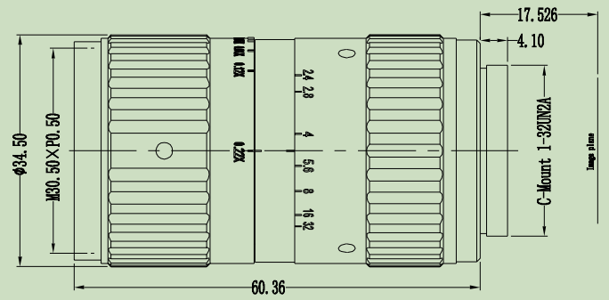 1.2″ Industrial Lens HR12025A