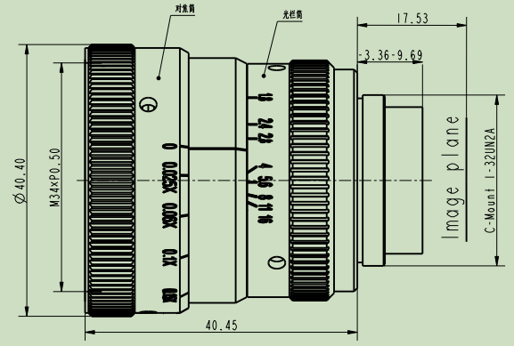 1.2″ Industrial Lens HR12035A 1.2″ Industrial Lens HR12035A